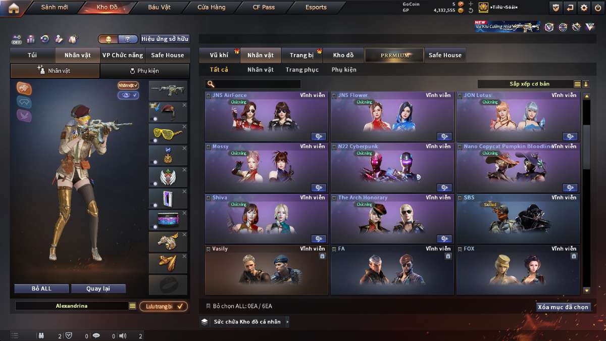 shop acc cf uy tin gia re